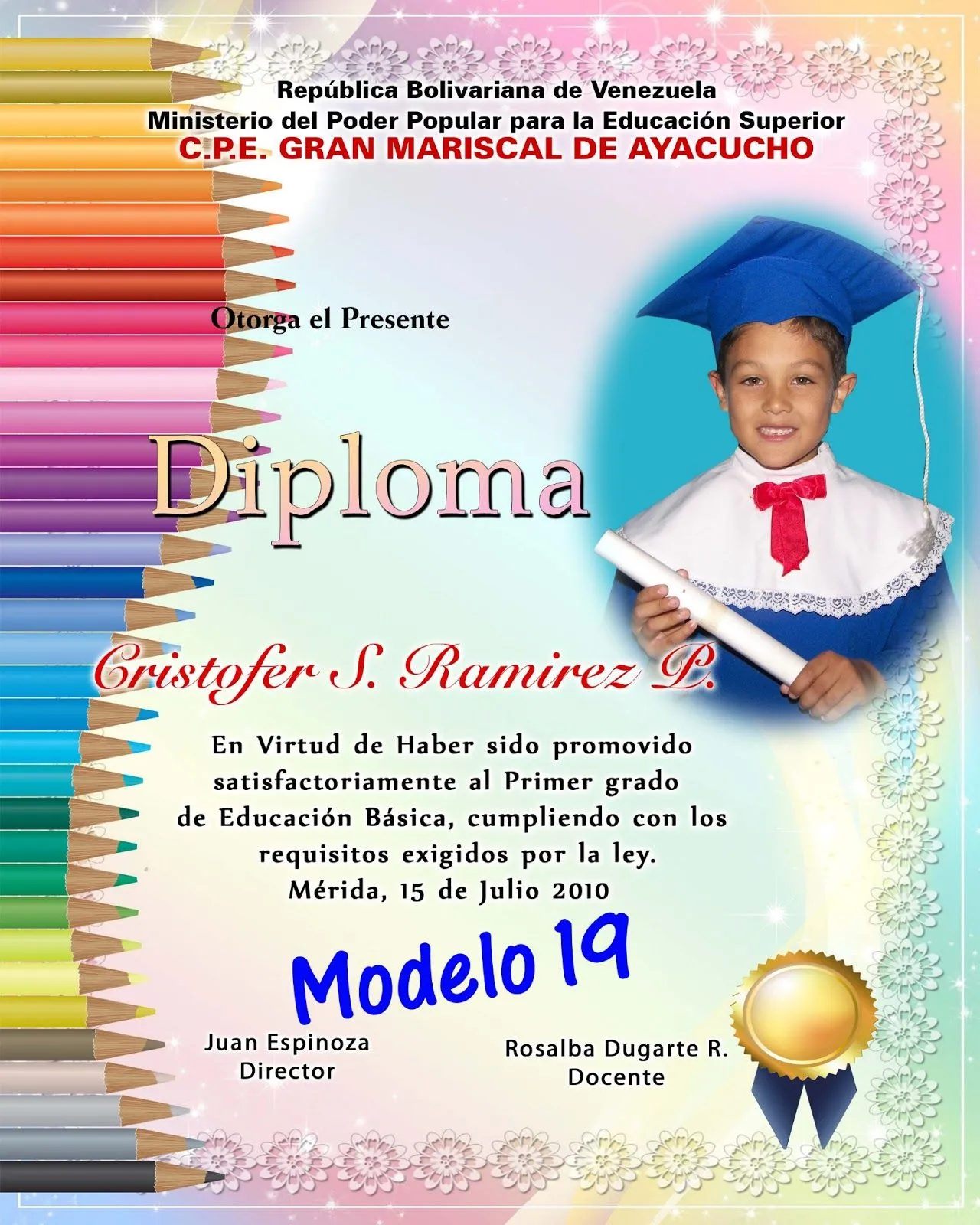 Diplomas Preescolar | Fotografia y Diseño
