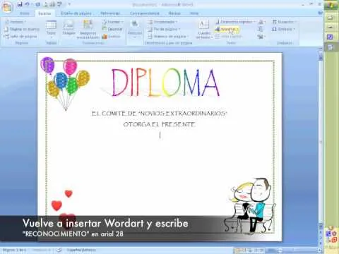 Diplomas para preescolar en word - Imagui