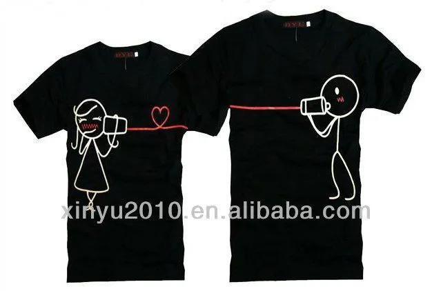 Nuevo diseño de los amantes de la t- shirt, de dibujos animados ...