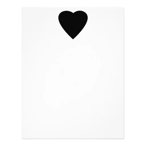Diseño blanco y negro del corazón del amor plantillas de membrete ... Diseño blanco y negro del corazón del amor plantillas de membrete ...