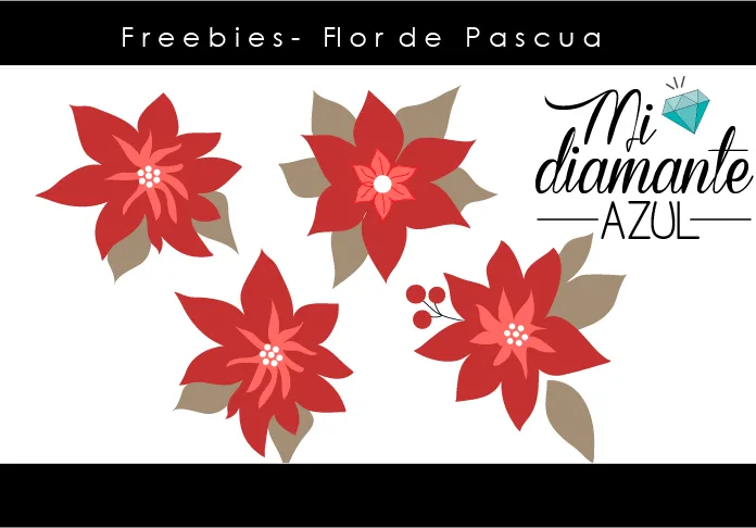 Diseño de blogs: Recursos navideños - Flor de pascua