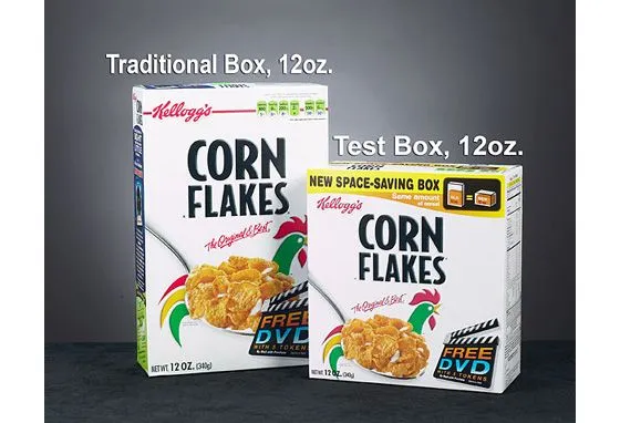 Nuevo diseño de cajas de cereales Kellogg's