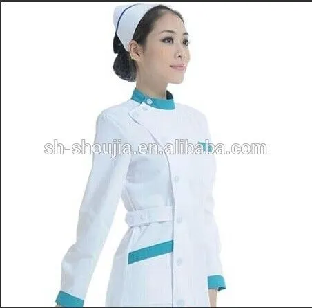 Diseño de la enfermera uniforme blanco, Uniforme del hospital ...
