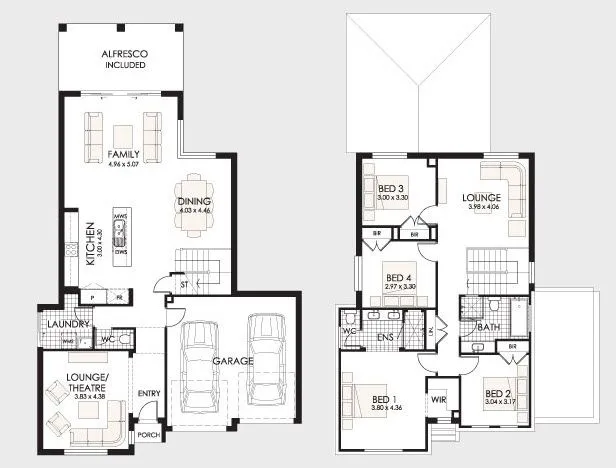 Diseño y planos de casas de dos pisos con ideas para construcción ...