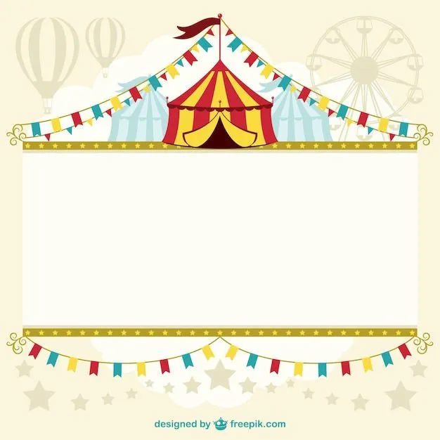 Diseño de plantilla de carpa de circo | Descargar Vectores gratis