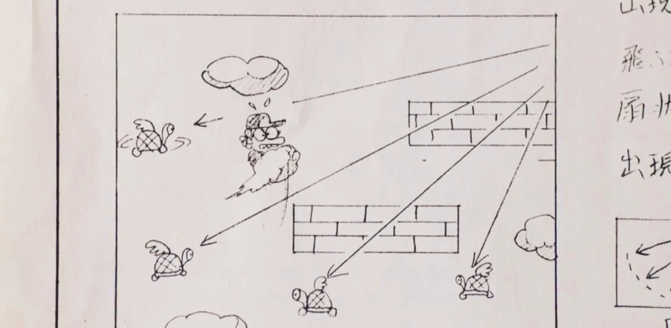 Así era el primer diseño de Super Mario Bros hecho a lápiz