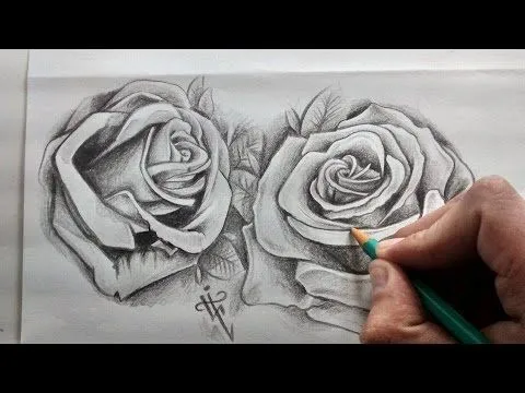 Diseño Tatuaje Rosas Realistas / Realistic Roses Tattoo Design ...