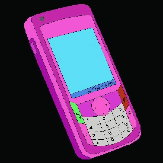 Diseño de teléfonos móviles - varios dibujos libres para colorear ...