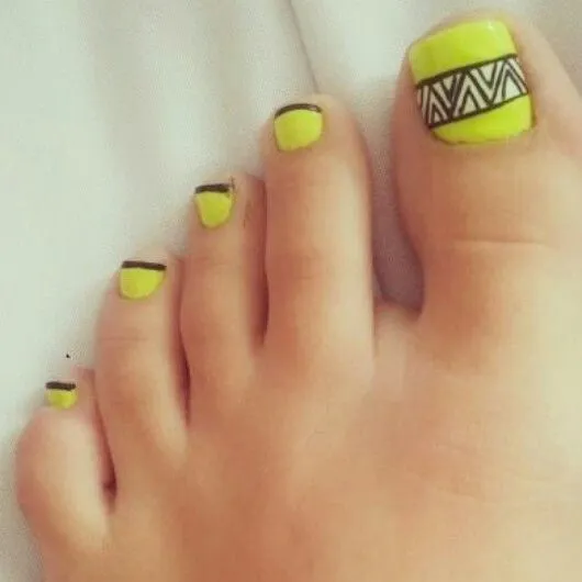 Uñas de los pies | decorado de uñas de pies | Pinterest