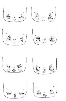diferentes diseños de dibujos de caras y ojitos infantil - Taringa!