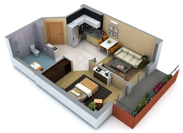 diseños de interiores de casas pequeñas y economicas - Buscar con ...