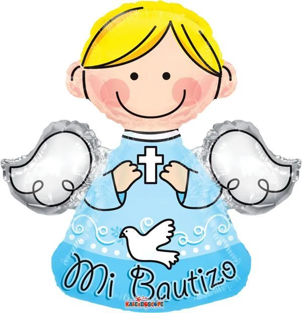 Mi Bautizo Angel Azul Shape 14 #bautizo #niño #globos | BAUTIZO ...