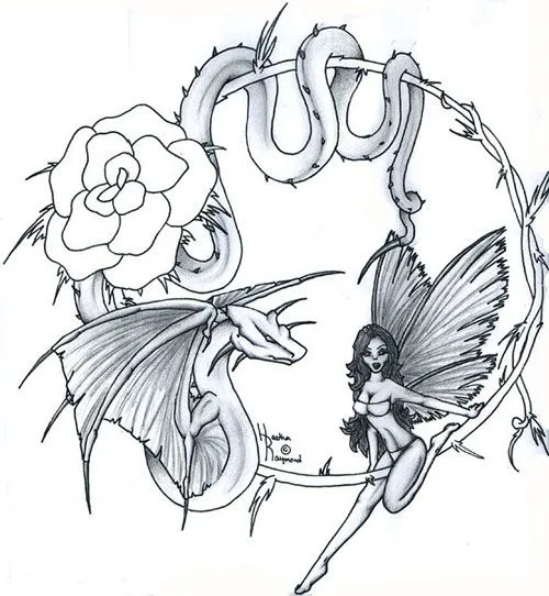 Diseños para tatuajes femeninos de hadas