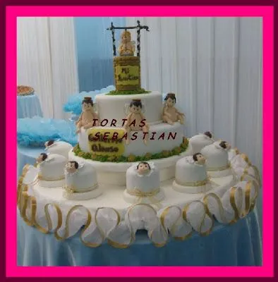 Torta de bautismo para varon - Imagui