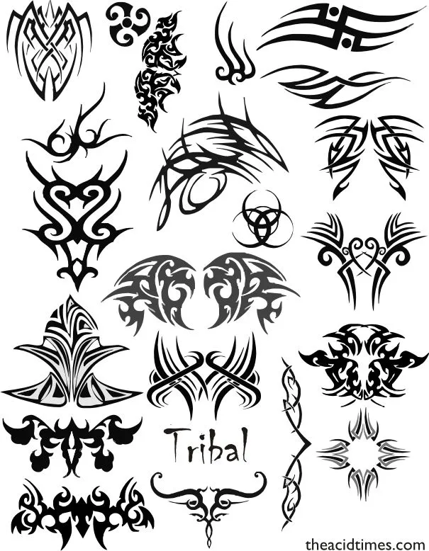 Diseños tribales compilados en distintas imágenes - Mil Recursos