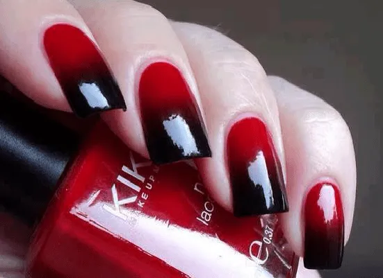 diseños de uñas acrilicas color rojo | Cristina