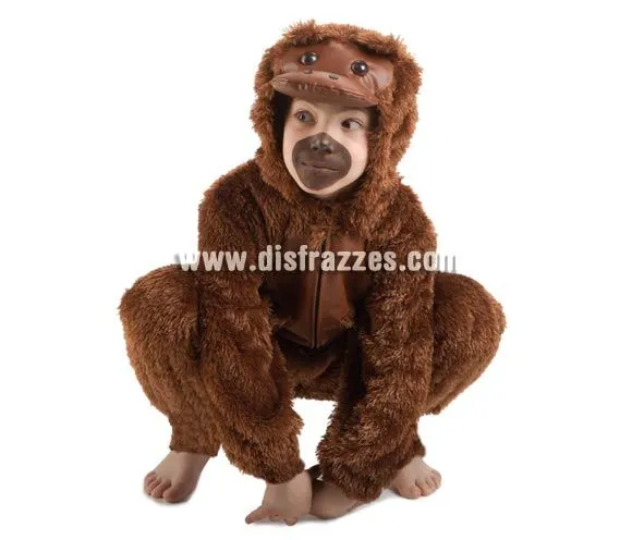 Disfraz barato de Mono o Chimpancé para niños 3 a 5 años por sólo ...