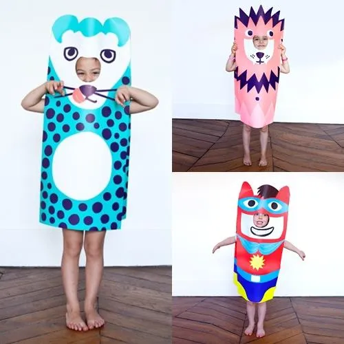 Disfraces de papel Omy para niños - Paperblog