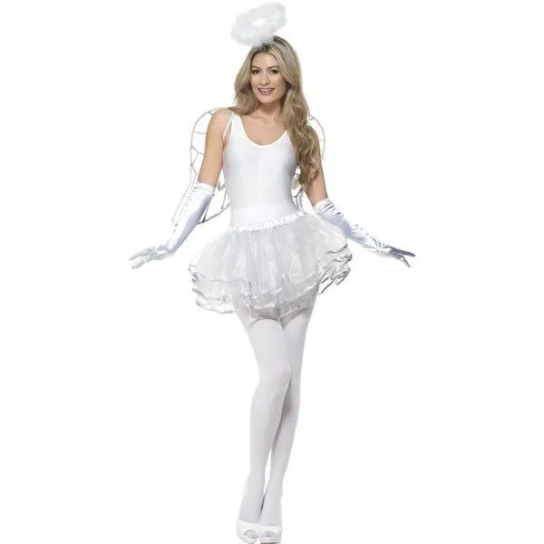 Disfraz de ángel blanco para mujer: comprar online en Funidelia.