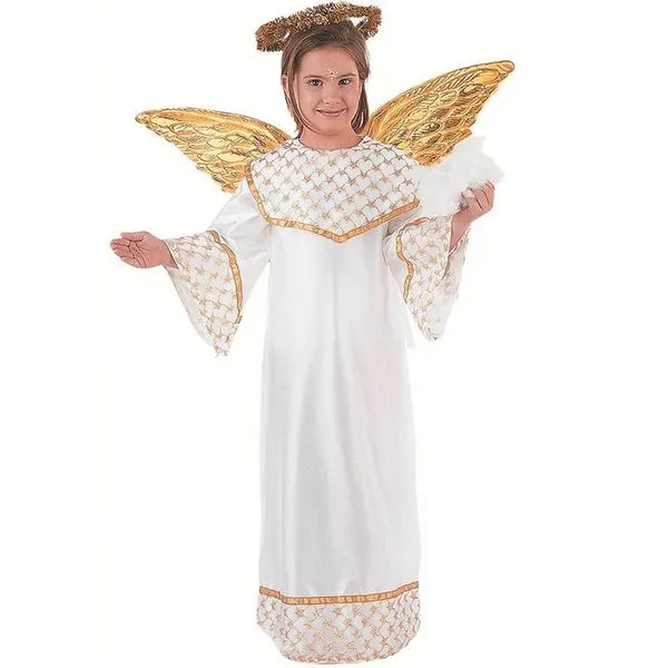 Disfraz de ángel dorado para niña: comprar online en Funidelia.