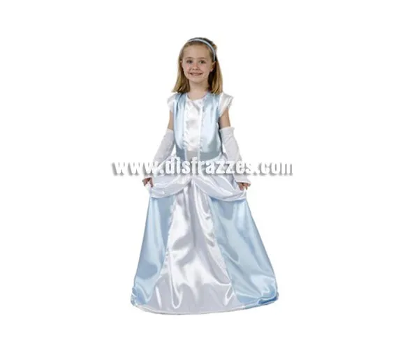 Disfraz barato de Dama Antigua Azul para niñas de 7-9 año por sólo ...