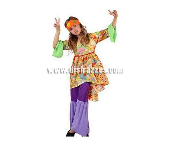 Disfraz barato de Hippie para niñas de 10 a 12 años por sólo 17.50 ...