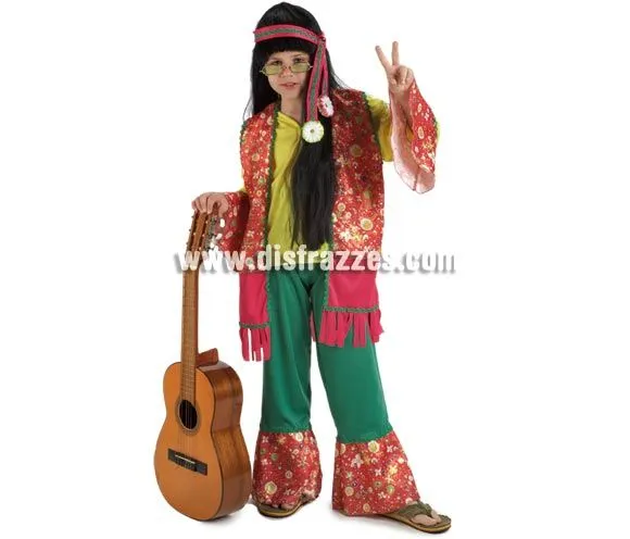 Disfraz barato de Hippie para niños de 8 a 10 años por sólo 11.38 ...