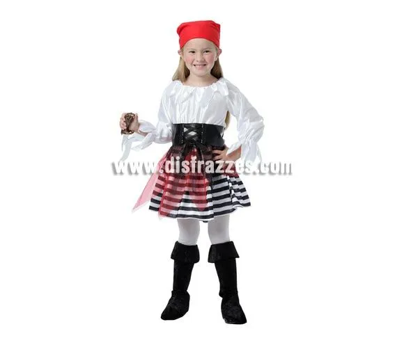 Disfraz barato de Pirata Bucanera para niñas de 8-10 años por sólo ...