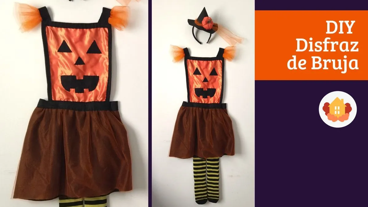 Disfraz De Bruja Casero De Halloween Para Niña - La Casita Curiosa