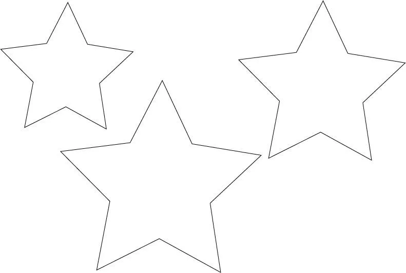 Molde de la estrella - Imagui