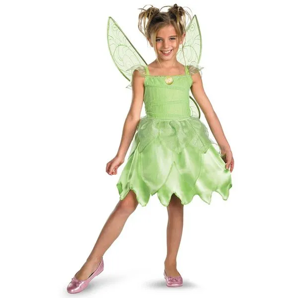 Disfraz de Campanilla verde para niña: comprar online en Funidelia.
