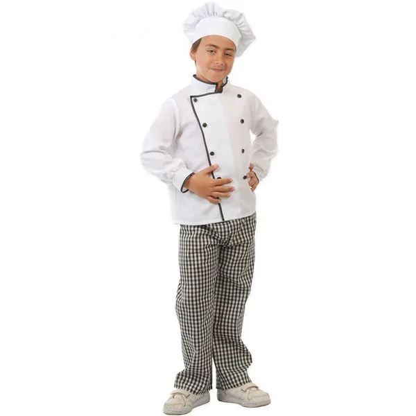 Disfraz de cocinero niña - Imagui