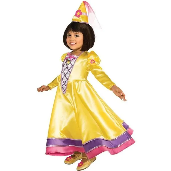 Disfraz de Dora la Exploradora princesa de cuento de hadas para ...