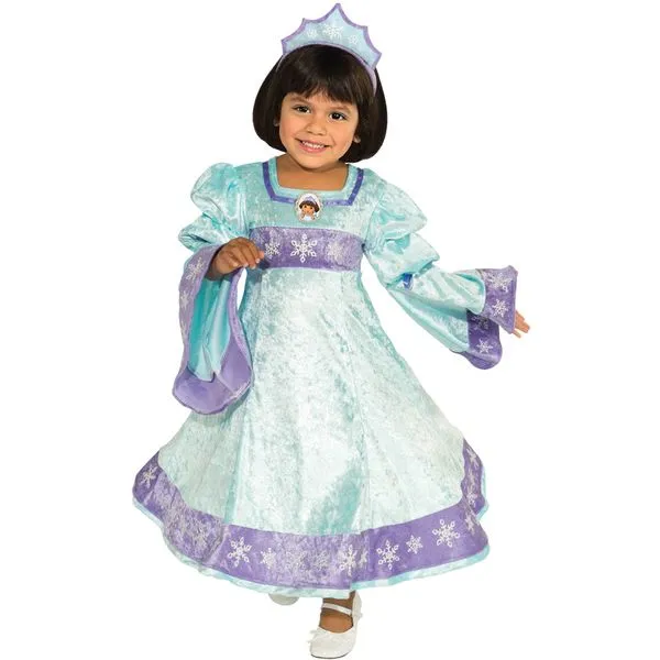 Disfraz de Dora la Exploradora princesa de la nieve para niña ...