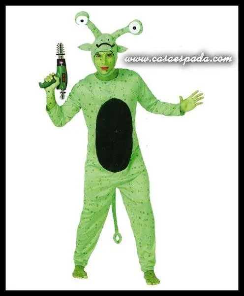 Disfraz extraterrestre alien verde adulto - CASA ESPADA