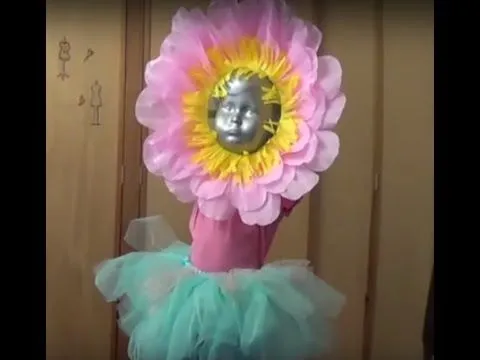 Disfraz de Flor para niña. DIY - YouTube