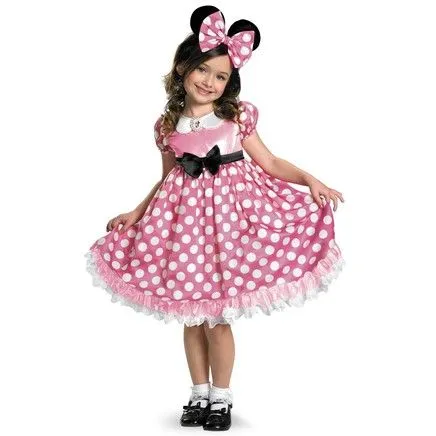 Disfraz de Minnie Mouse Clubhouse Rosa brillante para niña