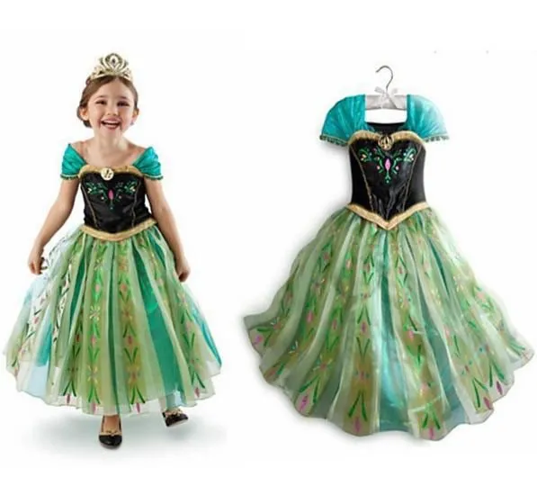 Disfraz niña Anna. Frozen: El Reino del Hielo, en tono esmeralda ...