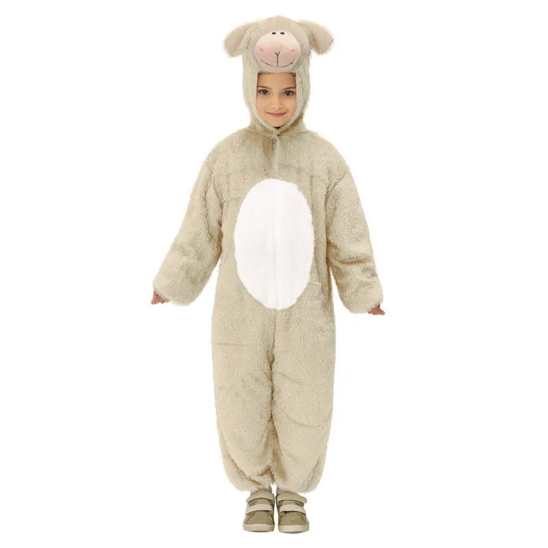 disfraz oveja peluche para niños y niñas de 3 a 5 años