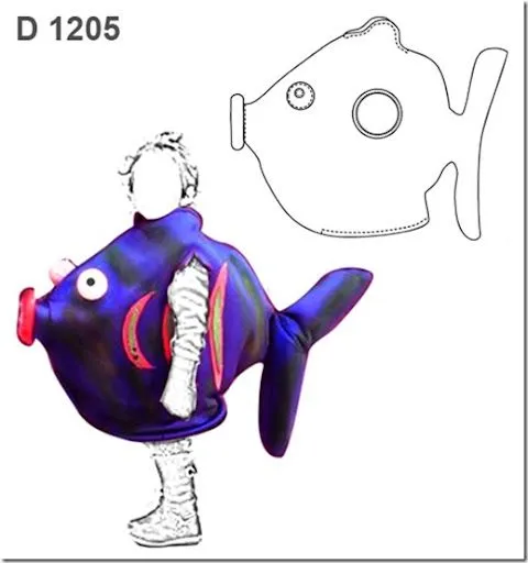 Como hacer un disfraz de pez para niño - Imagui