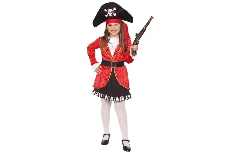 disfraz de pirata rojo para niña varias tallas | Comprar online ...