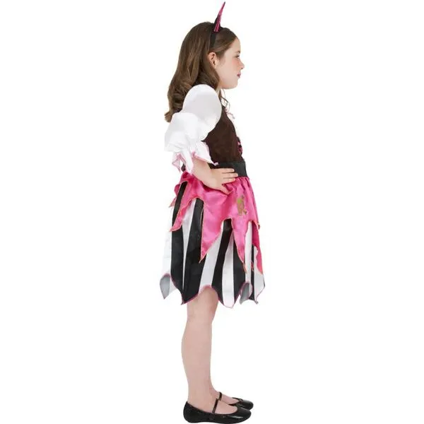 Disfraz de pirata rosa para niña: comprar online en Funidelia.