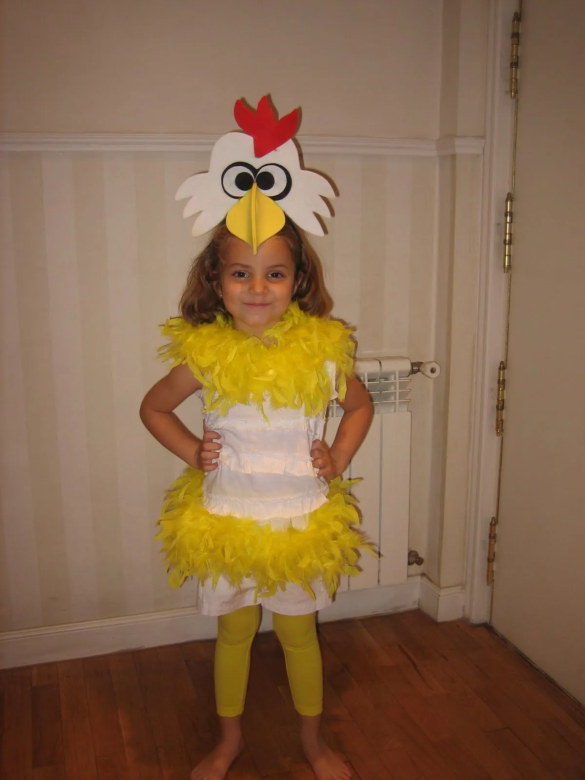 Como hacer un disfraz de pollo para niño - Imagui