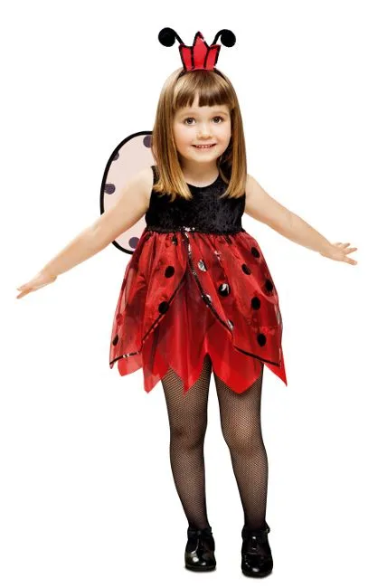 Disfraz rojo de mariquita para niña por 18,75 €