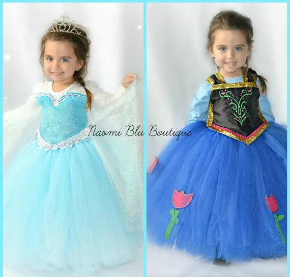 Disney Inspired Frozen Queen Elsa and Princess Anna by NaomiBlu ...