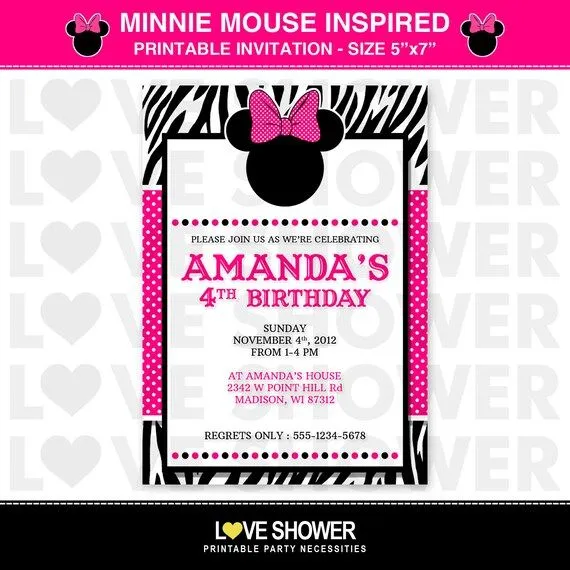 Disney Minnie Mouse BOWTIQUE inspirado cumpleaños por LoveShower