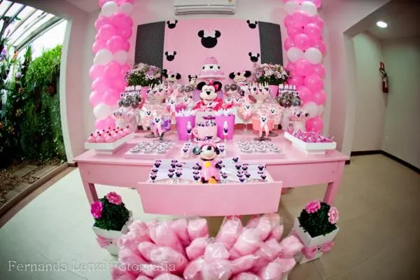 Disney Minnie Mouse Girl Pink Themed Birthday Party Planning Ideas
