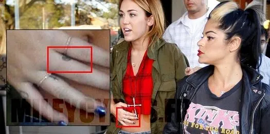 Disney News Stars: Miley Cyrus: Tatuaje símbolo de la paz