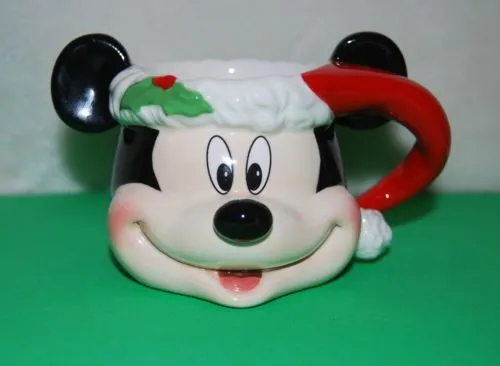 Disney Park Souvenir Mickey Mouse Santa Mug | Disney Parks ...