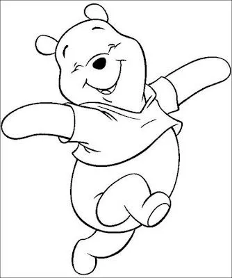 Winnie Pooh para pintar 2009 para niños